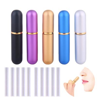 China Free Shipping Personal Care 100pcs/lot Aromatheray Blank Aluminum Nasal Inhaler Metal for sale