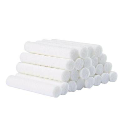 China Sustainable Replacement Cotton Wicks Polyester Filter Stick 8x51mm For Plastic Nasal Inhaler Tube for sale