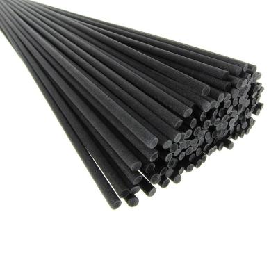 China Custom Black 4mm Sticks Stocked Reed Diffuser Rattan Sticks Size 3mm Fiber Stick Essential Oil Diffuser Fiber Sticks for sale