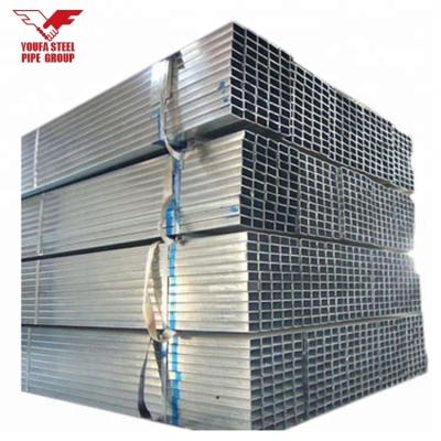 China Structure Pipe Galvanized Square Steel Pipe Rectangular Metal Tubing for sale