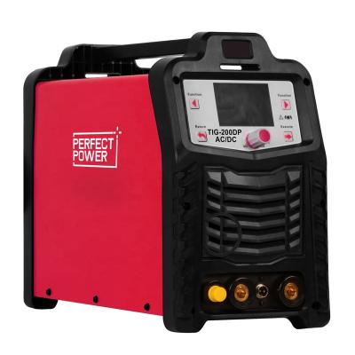 China Perfect Power Tig-200DP Aluminum Welder Multifunctional DC 200 Amp TIG/Stick AC Welder AC Digital with 200A Pulse Welding Machine for sale