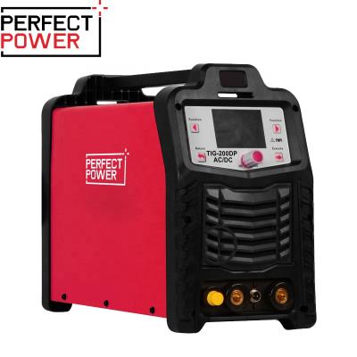 China Hotels PERFECT POWER TIG-200DP AC/DC Welding Machine Cat DC Pulse Welder LCD Display Welding Machine for sale