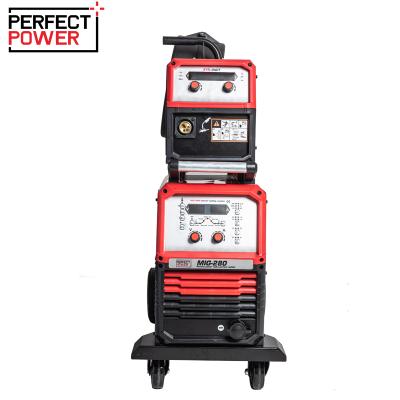 China 1.2mm MIG-280Plus Inverter Welding Machine For Construction Work Pulse Soldadura MIG Inverter Electric Welding Machine MIG Welder for sale