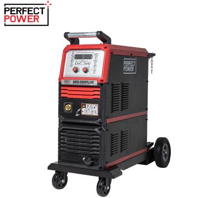 China 1.2mm Inverter Multi-process Inverter Welder IGBT 280 Welder Mig Welding Machine Wire-power IGBT 220v MIG Welder Stick MIG-280Plus Amp for sale