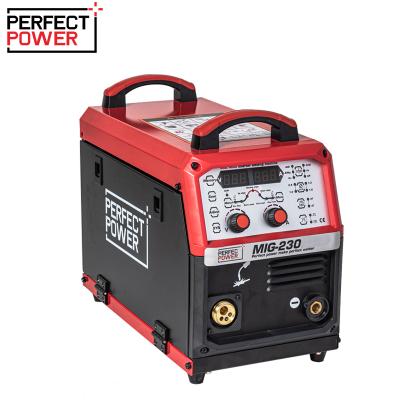 China 8mm Inverter Multi-process Inverter Welder IGBT 230 Welder Mig Welding Machine Wire-power IGBT 220v MIG Welder MIG-230 Stick Ampere for sale