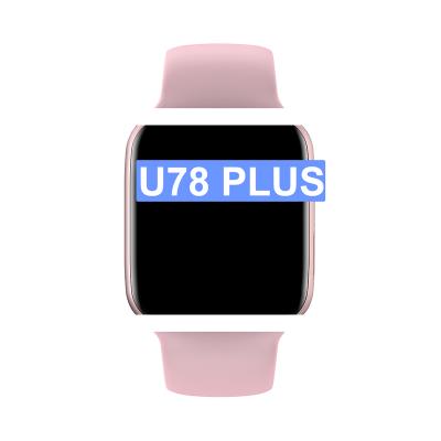 China Playback MP3 2021 U78 Plus Smartwatch Series 5 6 iwo Pro 2 Reloj Inteligente In Charger Price U78Plus Magnetic Smart Watch for sale