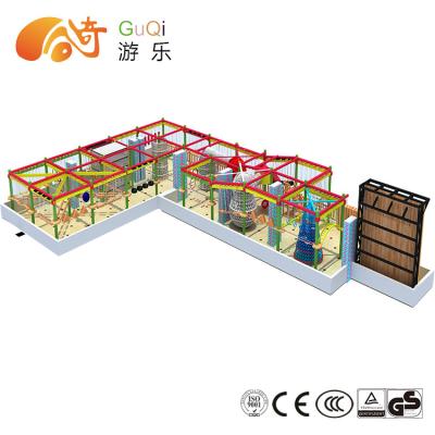 China Indoor Playground Newest Plastic Playground Design with Rope Course Adventure! ! ! for sale