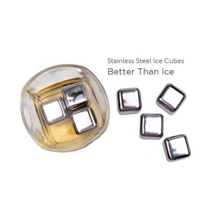 China Sustainable Stainless Steel Ice Cubes For Wine for sale