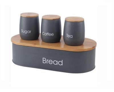 China Minimalist Bread Box Storage Container For Kitchen Countertop Food Dry Storage Container for sale