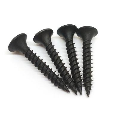 China Thread Drywall Screws Manufacturer Supply High Quality Black Flat Bugle Head Black Gypsum Board Screw Drywall Fine Screw for sale