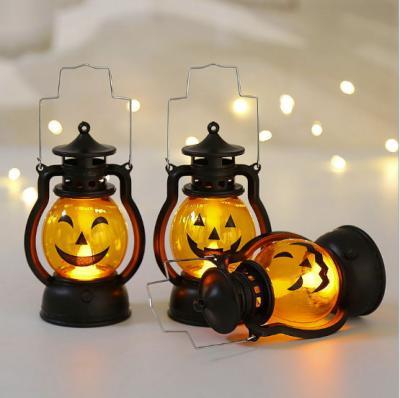 China Glowing Smiling Shape Kids Modern Halloween Decorations Portable Led Pumpkin Night Light for sale