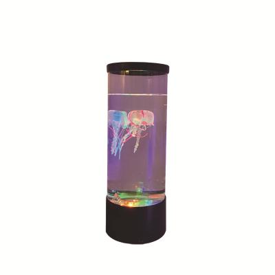 China Best Selling Modern Cylinder Jellyfish Light Color Night Light Changing Romantic Jellyfish Lamp for sale