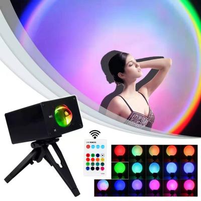 China Modern Sun Lamp Warm Color Variable Sun Lamp Tripod 16 Colors Sunset Light Tripod Sale Sunset Lamp for sale