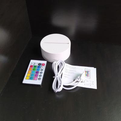 China Modern Wholesale Switch ABS 3d Acrylic Touch Led Low Lamp Customized Led Night Acrylic Low Light for sale