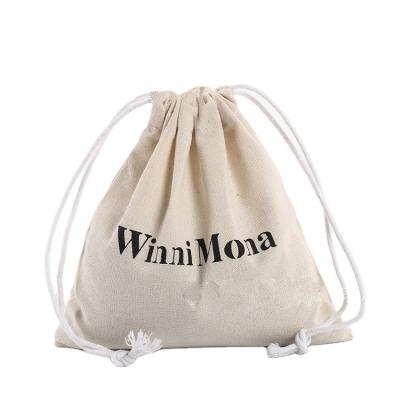 China Rope Handle China Supplier Fashionable Promotional Logo Drawstring Jute Bag For Custom Shopping for sale