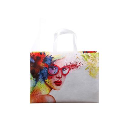 China Retail Shopping Paper Carry Tote Color Non-Woven Bag Outstanding Fashionable Pattern Rope Handle Quality for sale