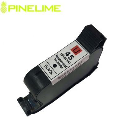 China Re-Manufactured Pinelime Remanufactured ink Cartridge 45 51645A plotter cartridge special for clothing plotter printer for sale