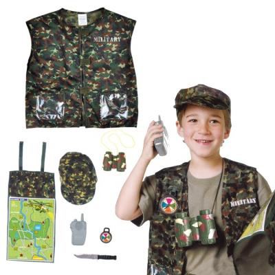 China Fancy kids dress up Military-themed Camouflage festival fancy dress costume kids army costume-Halloween Cosplay career set for sale