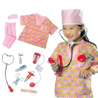 China Fancy Children Dress Up Role Play Pretend Play Toys Doctor Little Nurse Physician Small Educational Toys 10pcs for sale