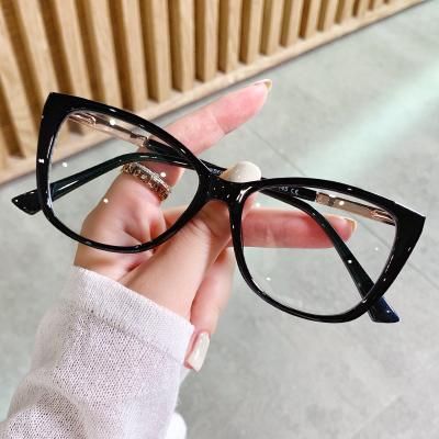 China For Anti Ray Light Blue Women Glasses TR90 Cat Eye Glasses Shades MB607 Blue Light Blocking Glasses 2022 for sale