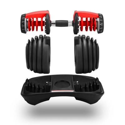 China Functional Adjustable Dumbbell Training 24kg Adjustable Dumbbell In Stock DDP Or DDU Logo And After-sales Support Customized Weight And Free Sample for sale