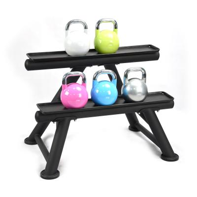 China Multifunctional Gym Rack Multiplication Gym Equipment Two Layers Rack Professional Dish Weight Kettlebell for sale