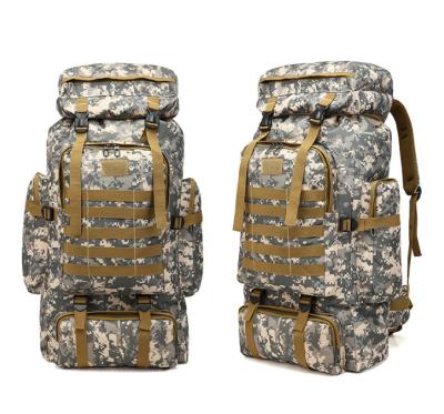 China 80L waterproof hunting army tactical military backpack molle system with multi compartments for sale