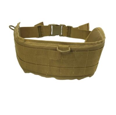 China Breathable Molle Systems Canvas Waist Battle Belts 80-125 cm Length 6 cm Width Stock Whole Sales Drop Khaki Color for sale