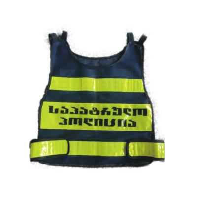 China Factory supply cheap reflective self-adhesive x-type safety vest police working vest with led DV051 for sale