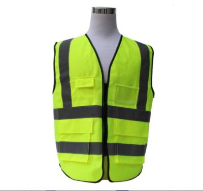 China safety reflective night vest fluorescent yellow and orange customize logo printing DV320 for sale