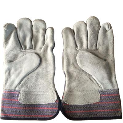 China Standard Anti-heat Split Lash Leather Palm Work Gloves for sale