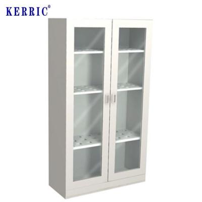 China Modern Laboratory Chemical Reagent Storage Cabinet With Glass Doors for sale