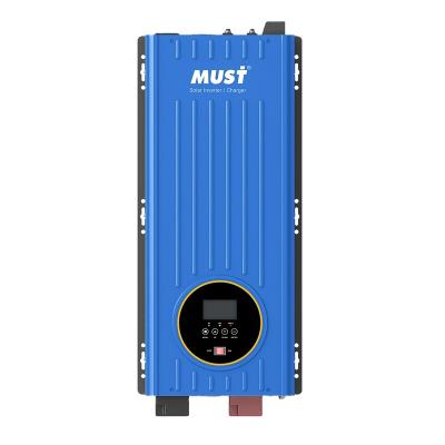 China Hot Selling Home Solar Power System AC110V 120V 220V 240V 48v Pure Sine Wave Inverter Must 24vdc Inverter 24v 220v 5000w Hybrid Inverter 24v 220v 5000w for sale