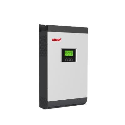 China Solar Power System Home MUST Solar Inverter 2KW 3KW 24VDC Built In 60A MPPT for sale