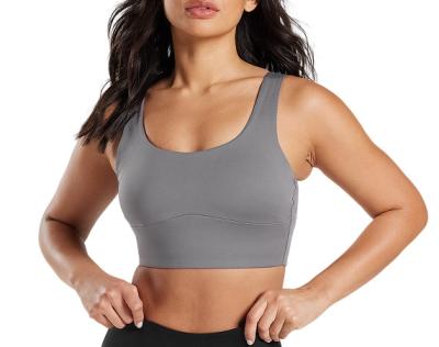 China Breathable Top Breathable Soft Nylon Upper Back Sports Yoga Wear Yoga Sports Activewear Spandex Bra U Bra For Women for sale