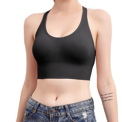 China Free Sample Discount Breathable Stock High Impact Sports Bras For Women Racerback Gym Activewear Yoga Sports Bra for sale