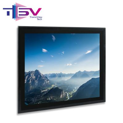 China Metal Case 15 17 19 21.5 Inch 380mm*311.3mm R3.0 Capacitive Touch Screen Monitor Open Frame Industrial LCD Monitor for sale