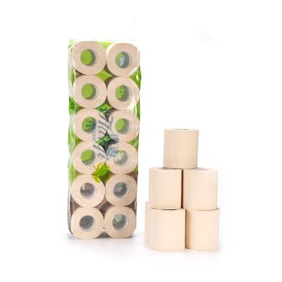 China Wholesale 100% Eco-friendly Soft Comfortable Bamboo Fiber Core 3-Layer Printing Toilet Papers for sale