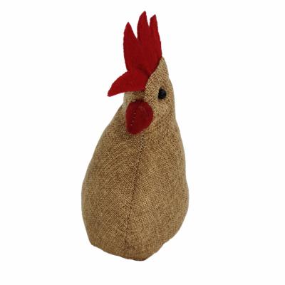 China Decoration Easter Event Party Supplies Size 34g7*5*3 Cotton Filled Brown Rooster Knitting Decoration for sale