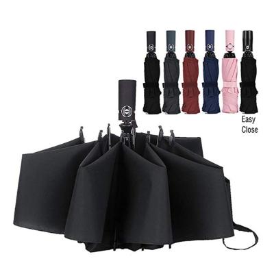 China New Design Support Hanging Custom Branded Logo Travel Windproof Waterproof Narrow Open Automatic Compact Folding Reverse Umbrella for sale