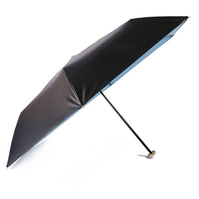 China Custom 19 Inch 190T High Quality Promotional Cheap Aluminum Shaft Pongee Manual 2 Folding Blue Umbrella for sale