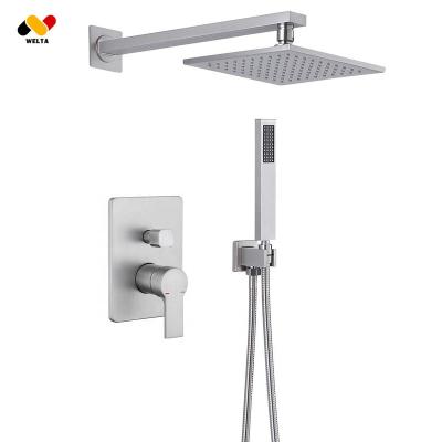 China With Slide Bar Shower Mixer Bathroom Bath And Shower Faucets Luxury Shower Set for sale