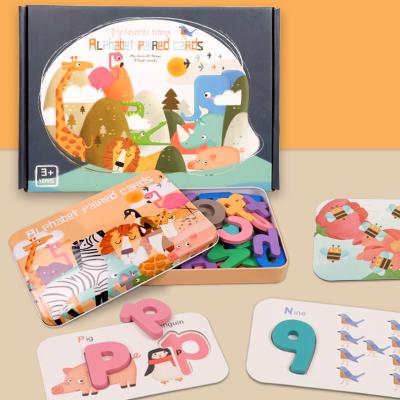 China Educational Toy Abc Wooden Puzzle Wooden Alphabet Letter Blocks Toy For Kids Study Education for sale