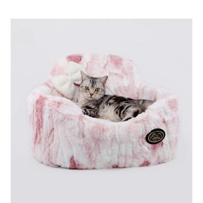 China High standard materials quality petsoft small pet bedding Super Breathable Semi-surrounding structure soft beds for sale