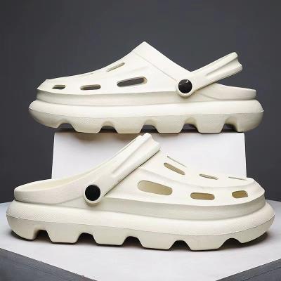 China Cushioning Crocs Men's Summer Baotou Slippers Men's Non-Slip Garden Shoes Wear Beach Sandals Dual-use Driving Men for sale