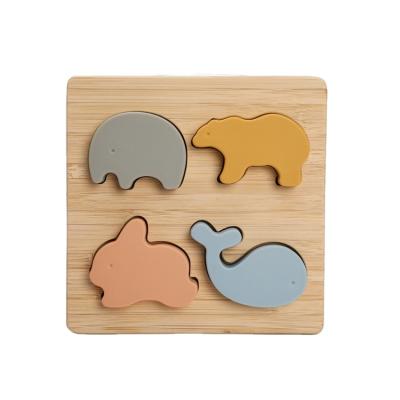 China Creative Jigsaw Wooden Irregular Animal Image Cartoon Animal Design Animal Jigsaw Puzzle for sale