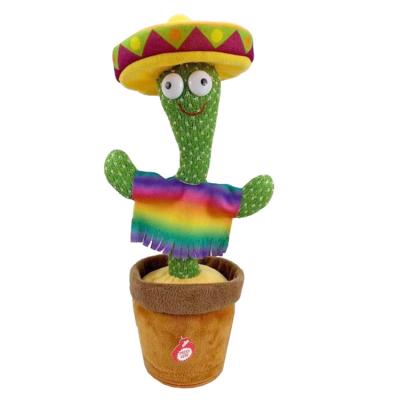 China Promotion Electric Singing Plant Cactus Dancing Plush Stuffed Toy for sale