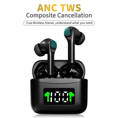 China TWS Wireless Headphones ANC (True Wireless Stereo) 5.2 TWS-J5 Earbuds IPX5 Waterproof Headsets With Dual Mic Active Noise Canceling for sale