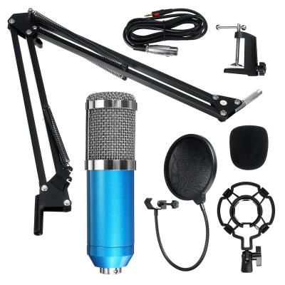 China Professional Shock Mount Condenser Microphone for Voice Recordings, Podcasts, Gaming, Live Streaming Full Set Bundle with Noise-filter for sale