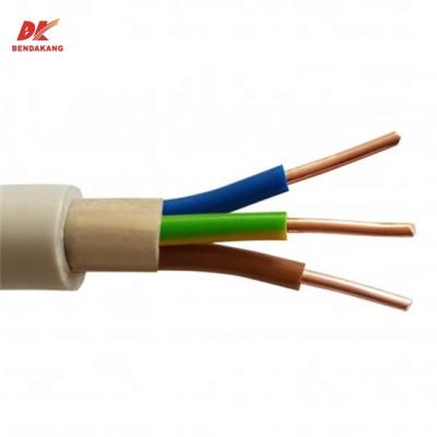 China Construction 300/500V NYM muti core 3x1.5mm2 to 7x2.5mm2 PVC sheath installation cable for sale